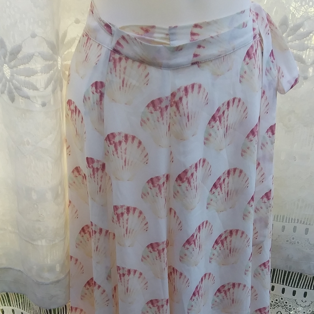 Lovers and Friends Scallop Maxi Wrap Skirt